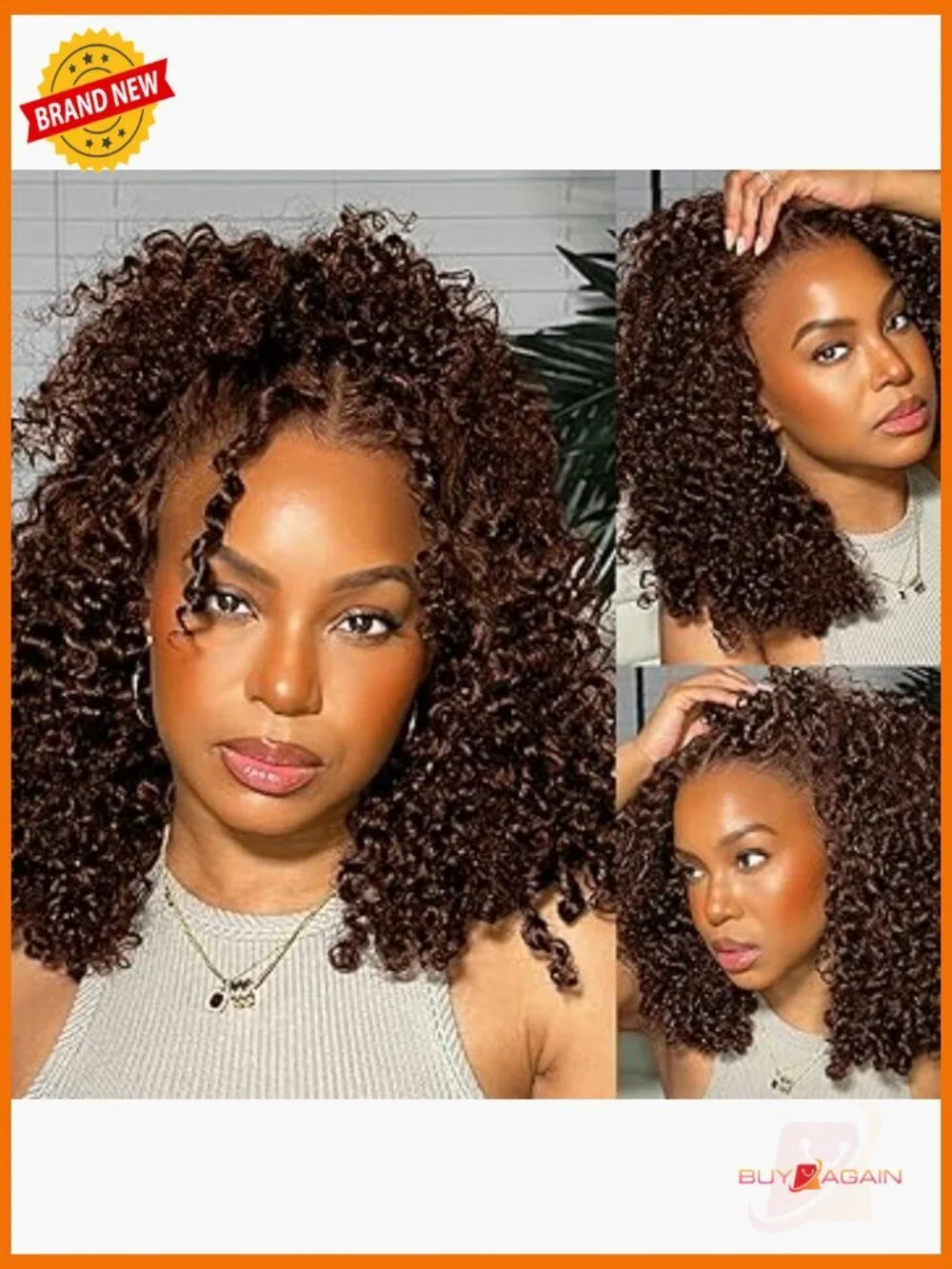 14 Inch Chocolate Brown Bob Wig Human Hair 13x6 Lace Front 200% Density Deep
